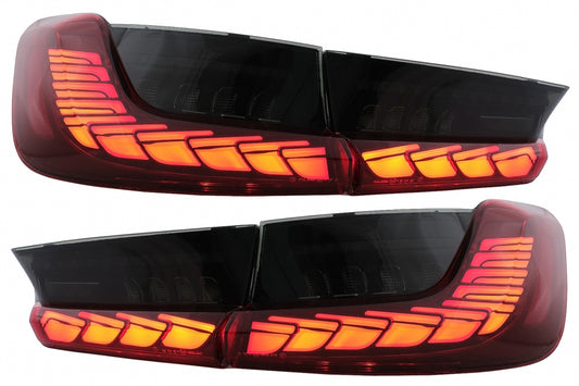 Full LED Taillights Red Smoke for BMW 3 Series G20 G28 M3 G80 Sedan (2018–2022)