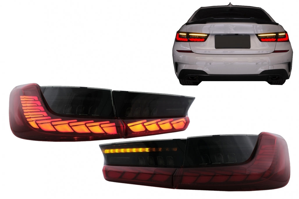 Full LED Taillights Red Smoke for BMW 3 Series G20 G28 M3 G80 Sedan (2018–2022)