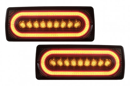 Full LED Taillights Smoke Dynamic Sequential for Mercedes G-Class W463 (1989–2017)