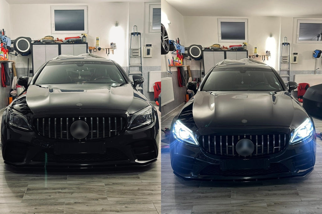 Full Multibeam LED Headlights for Mercedes C-Class W205 S205 (2014–2018) LHD