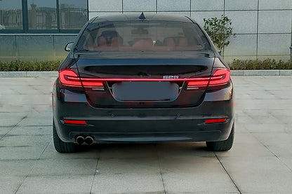 G30 LCI Style LED Taillights Red Black Sequential for BMW 5 Series F10 (2011–2017)