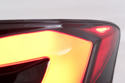 G30 LCI Style LED Taillights Red Black Sequential for BMW 5 Series F10 (2011–2017)
