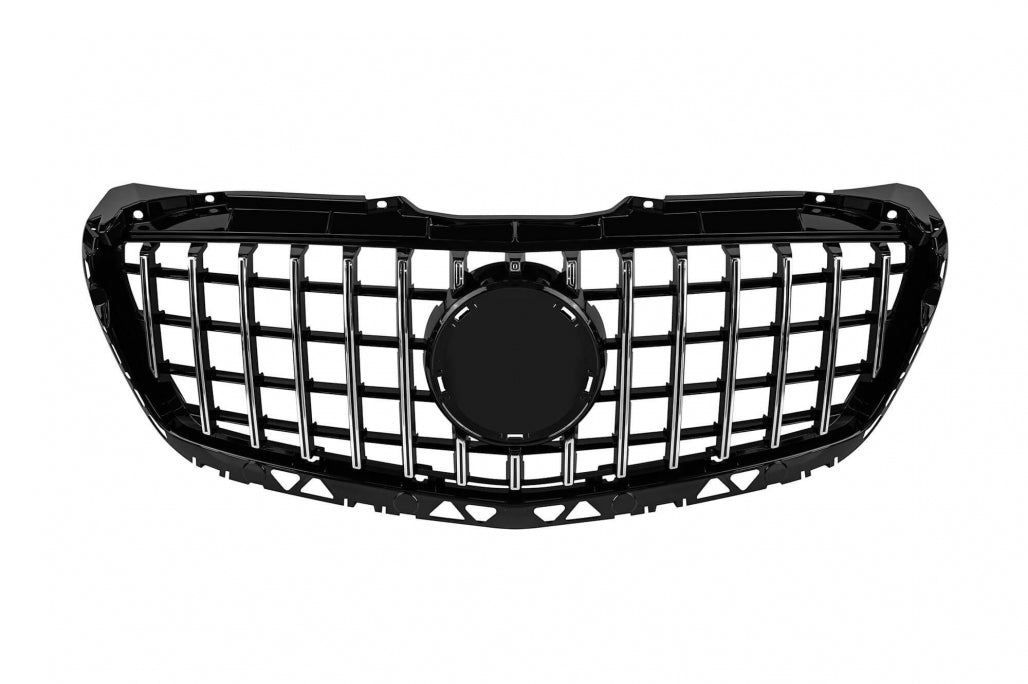 GT Style Front Grille Chrome Black for Mercedes Sprinter W906 (2014–2017)