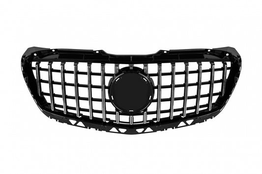 GT Style Front Grille Chrome Black for Mercedes Sprinter W906 (2014–2017)