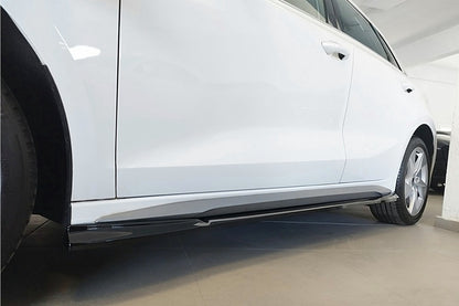 Gloss Black Side Skirt Extensions RS3 Style for Audi A3 8Y S-Line / S3 (2020–)