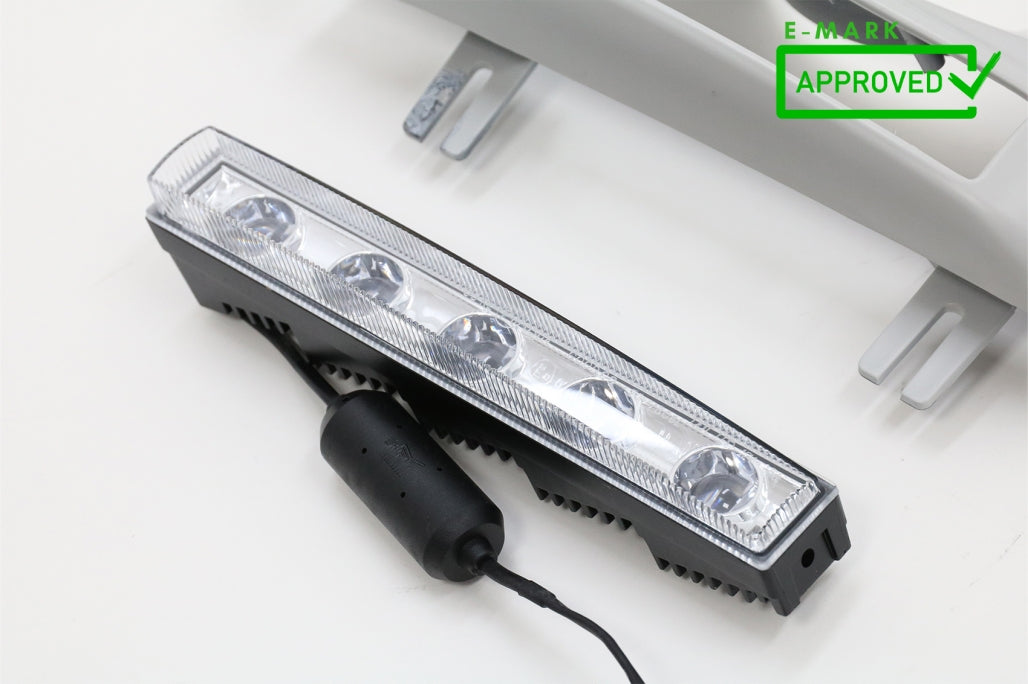 Headlight Covers with LED DRL G65 Design Chrome for Mercedes G-Class W463 (2002–2018)