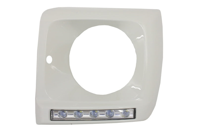 Headlight Covers with LED DRL for Mercedes G-Class W463 (1989–2012) G65 Design White