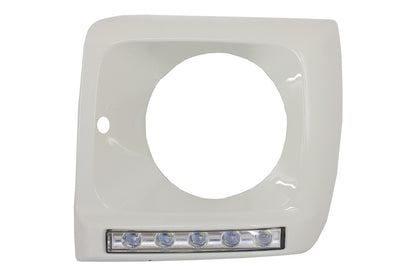 Headlight Covers with LED DRL for Mercedes G-Class W463 (1989–2012) G65 Design White