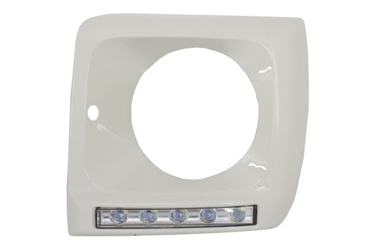 Headlight Covers with LED DRL for Mercedes G-Class W463 (1989–2012) G65 Design White