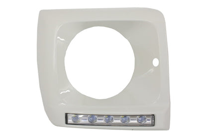 Headlight Covers with LED DRL for Mercedes G-Class W463 (1989–2012) G65 Design White
