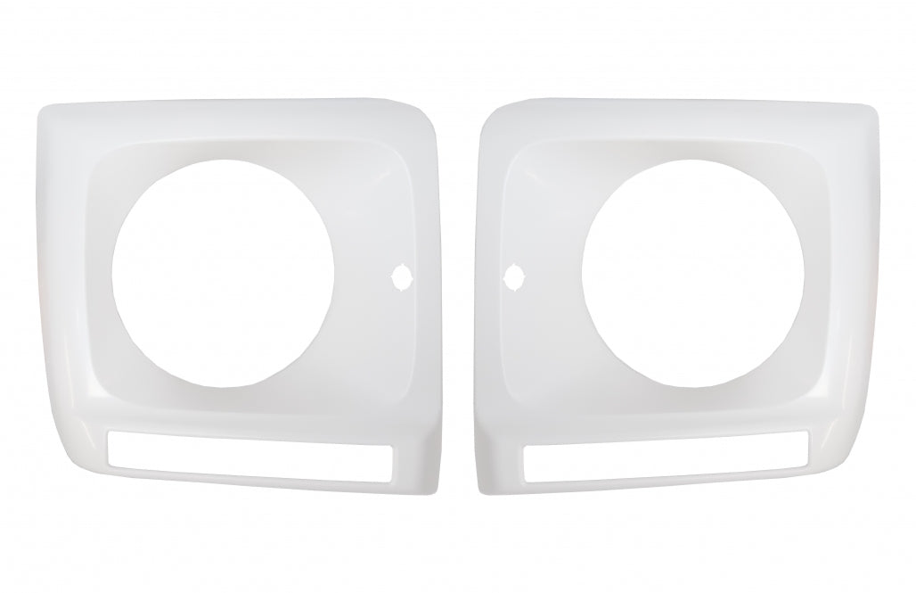 Headlight Covers with LED DRL suitable for Mercedes G-Class W463 (1989–2012) G65 Design Chrome