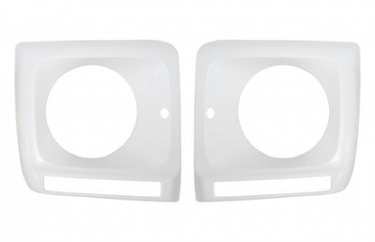 Headlight Covers with LED DRL suitable for Mercedes G-Class W463 (1989–2012) G65 Design Chrome