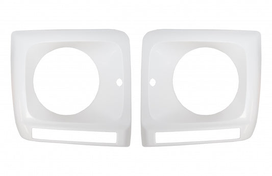 Headlight Covers with LED DRL suitable for Mercedes G-Class W463 (1989–2012) G65 Design Chrome