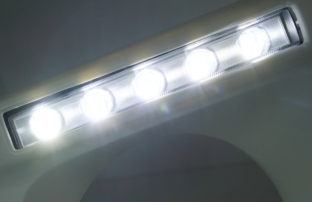 Headlight Covers with LED DRL suitable for Mercedes G-Class W463 (1989–2012) G65 Design Chrome