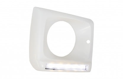 Headlight Covers with LED DRL suitable for Mercedes G-Class W463 (1989–2012) G65 Design Chrome