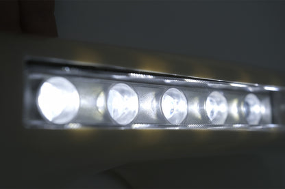 Headlight Covers with LED DRL suitable for Mercedes G-Class W463 (1989–2012) G65 Design Chrome