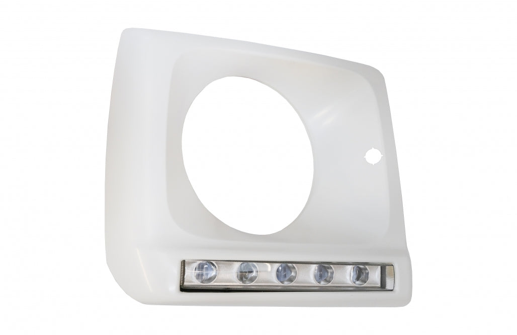 Headlight Covers with LED DRL suitable for Mercedes G-Class W463 (1989–2012) G65 Design Chrome