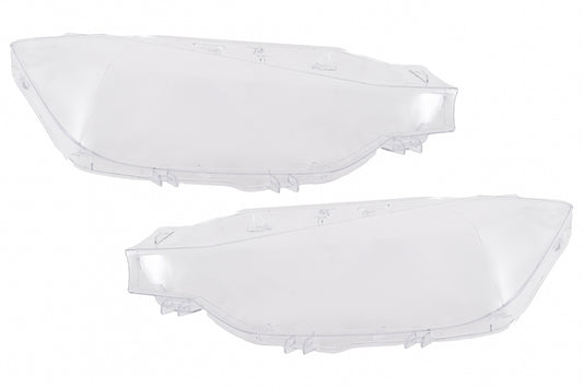 Headlight Lens Glass Set Clear for BMW 3 Series F30 F31 LCI (2015–2019)