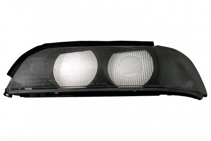 Headlight Lens Left Side Smoke Grey for BMW 5 Series E39 (1995–2000)