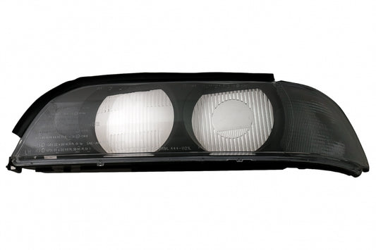 Headlight Lens Left Side Smoke Grey for BMW 5 Series E39 (1995–2000)