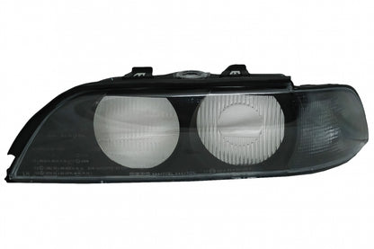 Headlight Lens Left Side Smoke Grey for BMW 5 Series E39 (1995–2000)