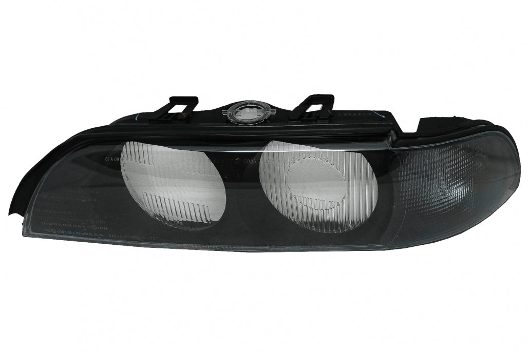 Headlight Lens Left Side Smoke Grey for BMW 5 Series E39 (1995–2000)