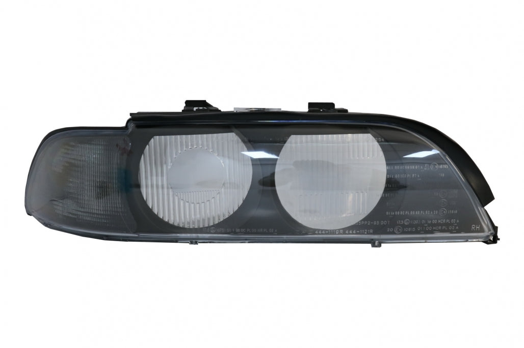 Headlight Lens Right Side Smoke Grey for BMW 5 Series E39 (1995–2000)