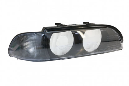 Headlight Lens Right Side Smoke Grey for BMW 5 Series E39 (1995–2000)