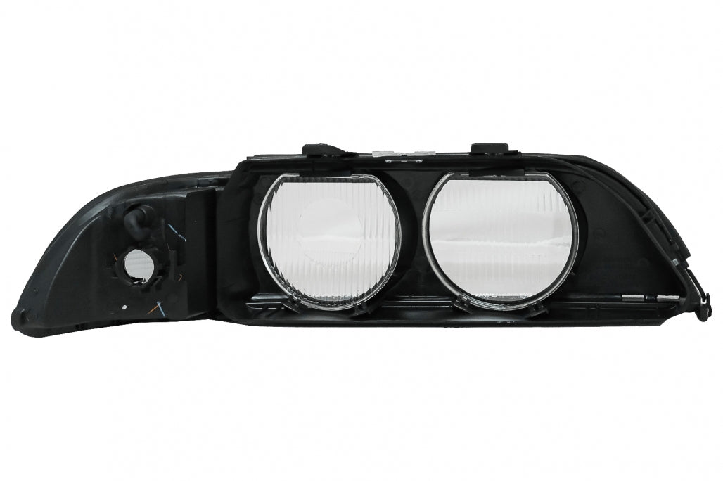 Headlight Lenses Left and Right Side Smoke Grey for BMW 5 Series E39 (1995–2000)