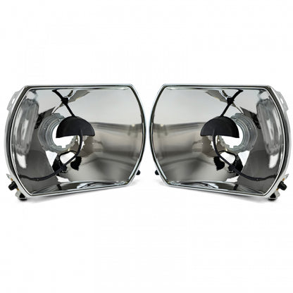 Headlight Reflectors Set Manual Adjustment 6-Pin for Mercedes R107 SL  C107 SLC (1971–1989)