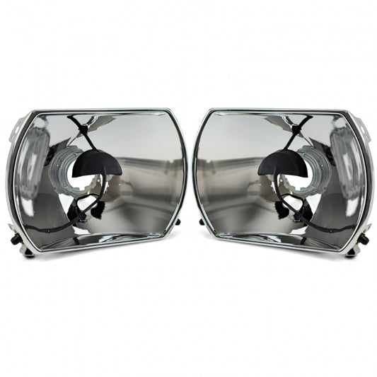 Headlight Reflectors Set Manual Adjustment 6-Pin for Mercedes R107 SL  C107 SLC (1971–1989)