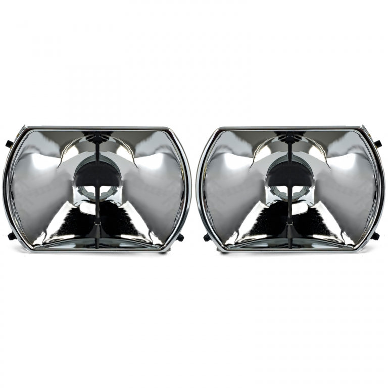 Headlight Reflectors Set Manual Adjustment 6-Pin for Mercedes R107 SL  C107 SLC (1971–1989)