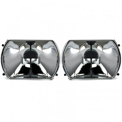Headlight Reflectors Set Manual Adjustment 6-Pin for Mercedes R107 SL  C107 SLC (1971–1989)