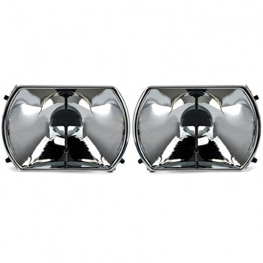 Headlight Reflectors Set Manual Adjustment 6-Pin for Mercedes R107 SL  C107 SLC (1971–1989)