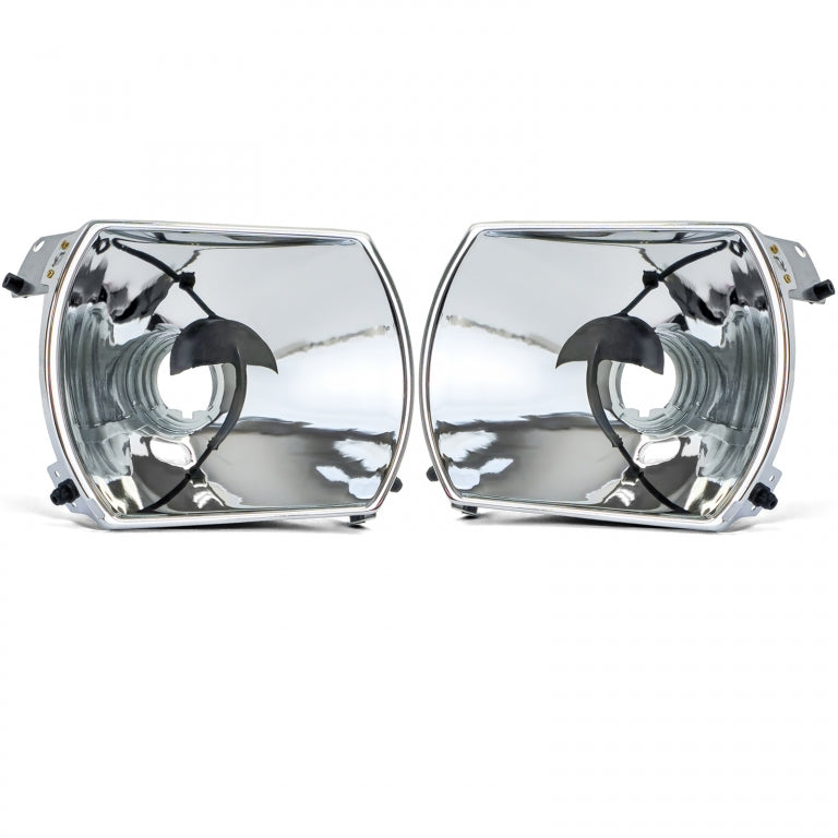 Headlight Reflectors Set Manual Adjustment 6-Pin for Mercedes R107 SL  C107 SLC (1971–1989)