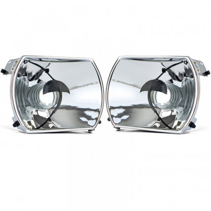 Headlight Reflectors Set Manual Adjustment 6-Pin for Mercedes R107 SL  C107 SLC (1971–1989)