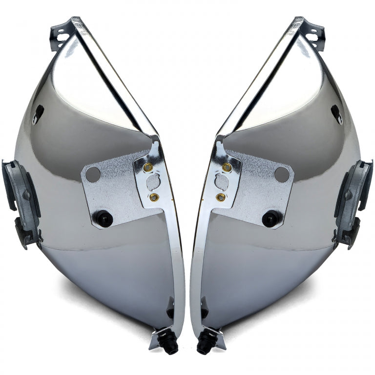 Headlight Reflectors Set Manual Adjustment 6-Pin for Mercedes R107 SL  C107 SLC (1971–1989)