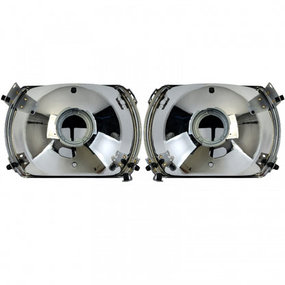 Headlight Reflectors Set Manual Adjustment 6-Pin for Mercedes R107 SL  C107 SLC (1971–1989)