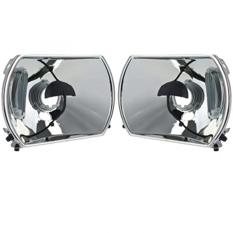 Headlight Reflectors Set with Adjustment 5-Pin for Mercedes R107 SL  C107 SLC (1985–1989)