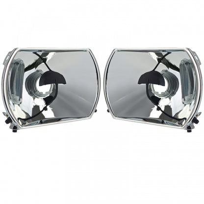 Headlight Reflectors Set with Adjustment 5-Pin for Mercedes R107 SL  C107 SLC (1985–1989)