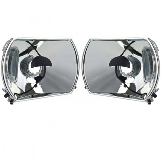 Headlight Reflectors Set with Adjustment 5-Pin for Mercedes R107 SL  C107 SLC (1985–1989)