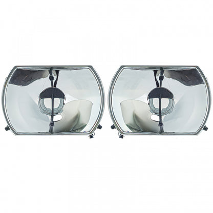 Headlight Reflectors Set with Adjustment 5-Pin for Mercedes R107 SL  C107 SLC (1985–1989)