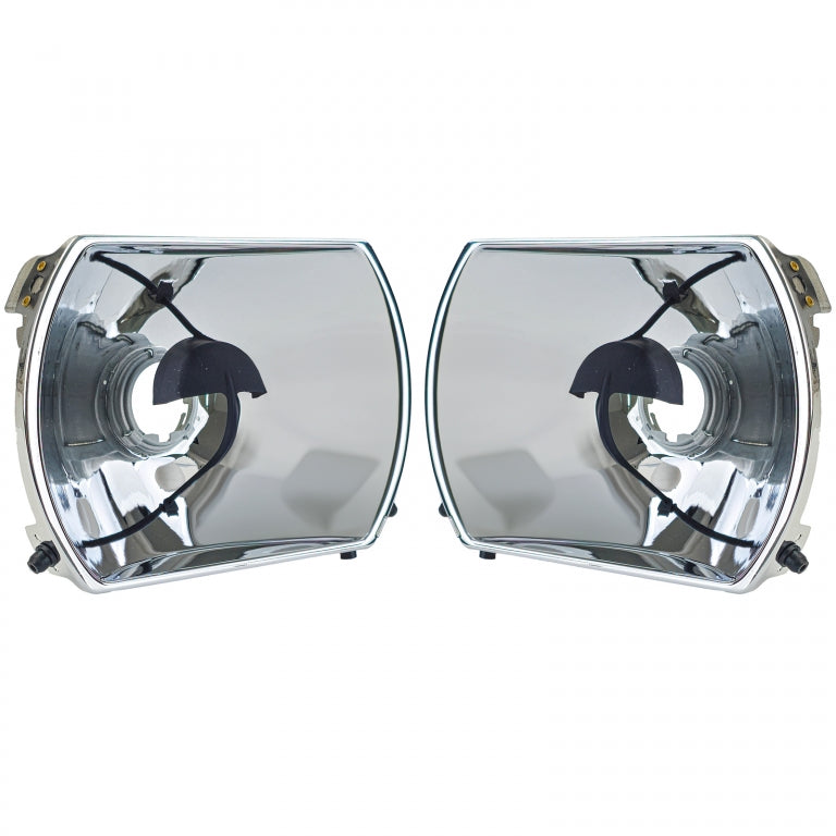 Headlight Reflectors Set with Adjustment 5-Pin for Mercedes R107 SL  C107 SLC (1985–1989)