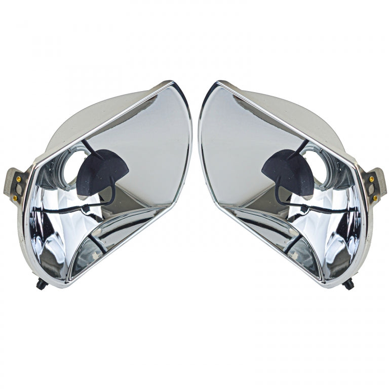 Headlight Reflectors Set with Adjustment 5-Pin for Mercedes R107 SL  C107 SLC (1985–1989)