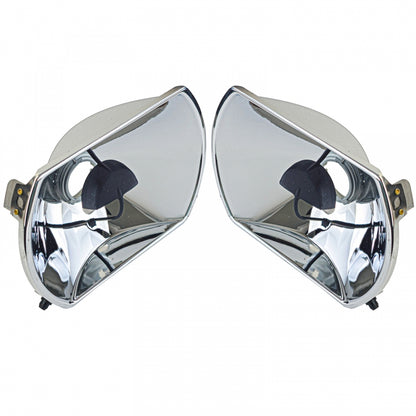 Headlight Reflectors Set with Adjustment 5-Pin for Mercedes R107 SL  C107 SLC (1985–1989)