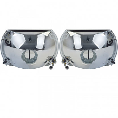 Headlight Reflectors Set with Adjustment 5-Pin for Mercedes R107 SL  C107 SLC (1985–1989)
