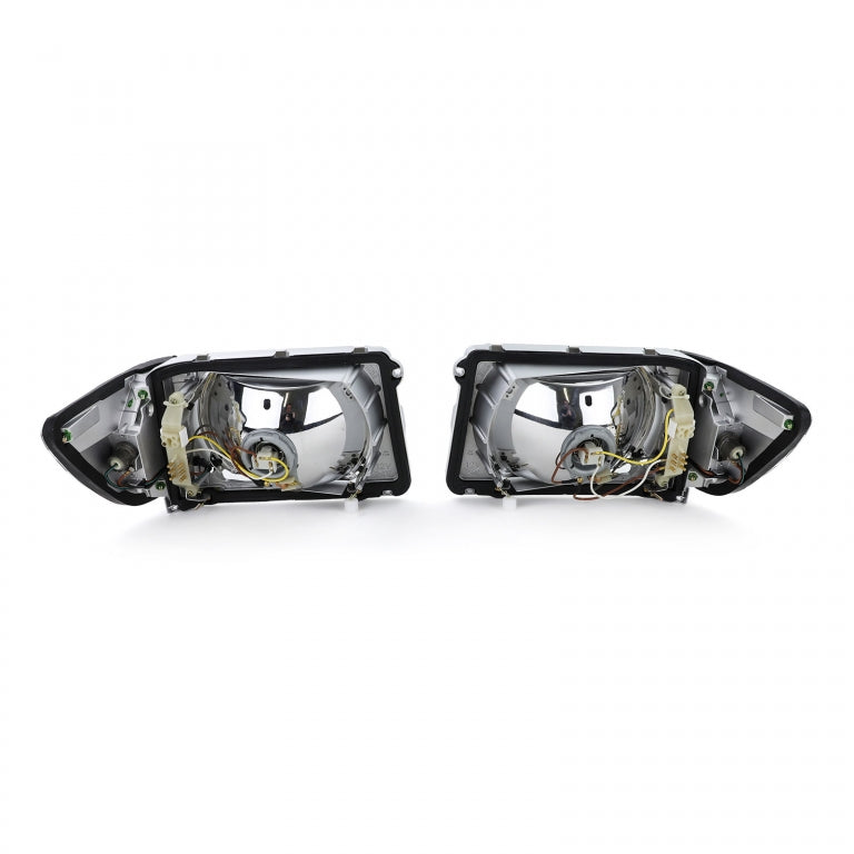 Headlight Set 6-Pin without LWR with White Indicators for Mercedes SL R107  SLC C107 (1971–1989)