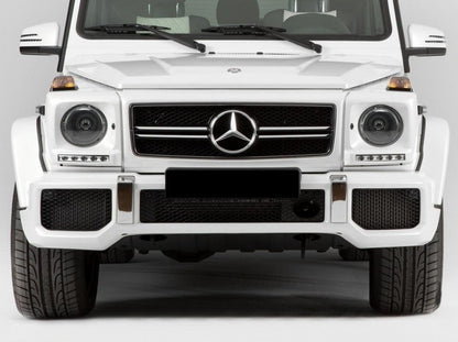 Headlights G65 Design Bi-Xenon Look Black with White LED DRL for Mercedes G-Class W463 (1989–2012)