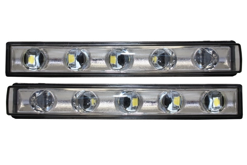 Headlights G65 Design Bi-Xenon Look Black with White LED DRL for Mercedes G-Class W463 (1989–2012)