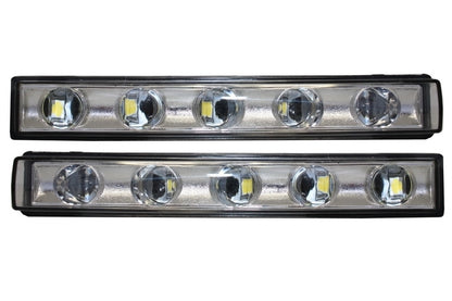 Headlights G65 Design Bi-Xenon Look Black with White LED DRL for Mercedes G-Class W463 (1989–2012)